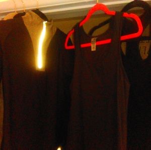 7 items bundle MEDIUM LS, tanks. Black and gray.